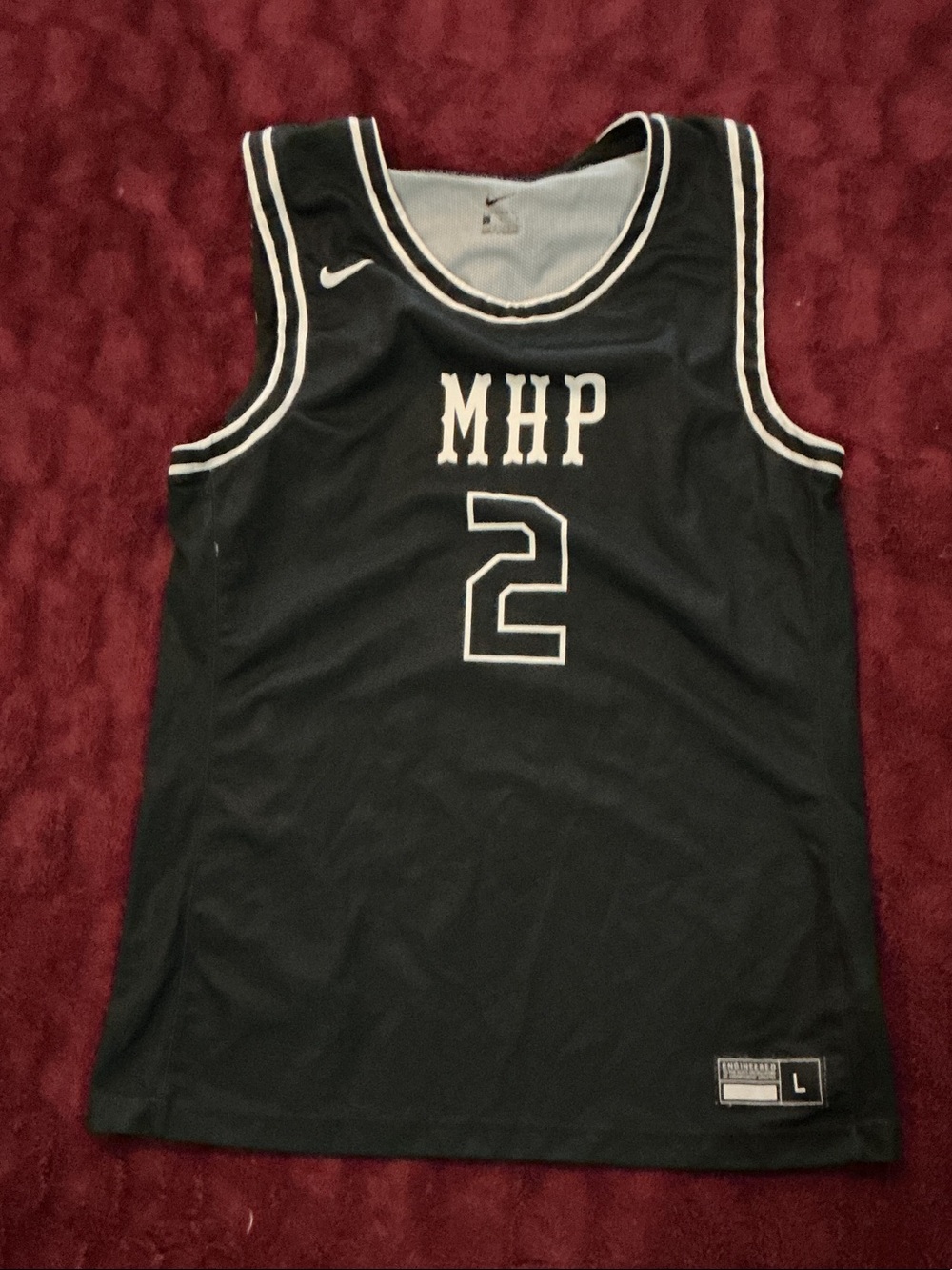 As Is  Drew League Nike Black & White MHP Basketball Jersey
